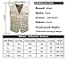 Mrignt Men's Oversize Pockets Travels Sports Vest(Outdoor Coat)(US M (Asia XL),Light Khaki)