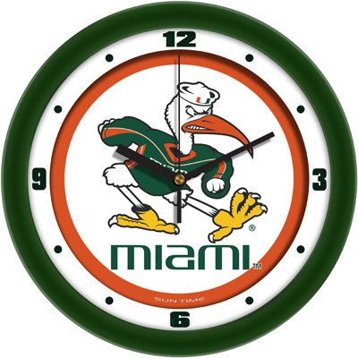 Miami Hurricanes NCAA Wall Clock