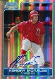 Kendry Morales Autographed/Hand Signed2006 Bowman Chrome Rookie Card