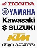 Factory Effex YAMAHA 5' BU DIECUT STICKER FX YAMAHA - BLUE 06-94252