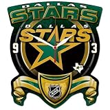 NHL 13" High Def Plaque Clock - Dallas Stars