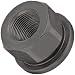 TE-CO Flanged Hex Nut, 12L14 Steel With Black Oxide Finish, UNC 1/4-20 Thread Size (Pack of 5)