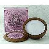 Geo F. Trumper Violet Hard Shaving Soap in Wooden Bowl