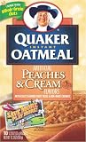 Quaker Instant Oatmeal Peaches & Cream, 10-Count Boxes (Pack of 4)