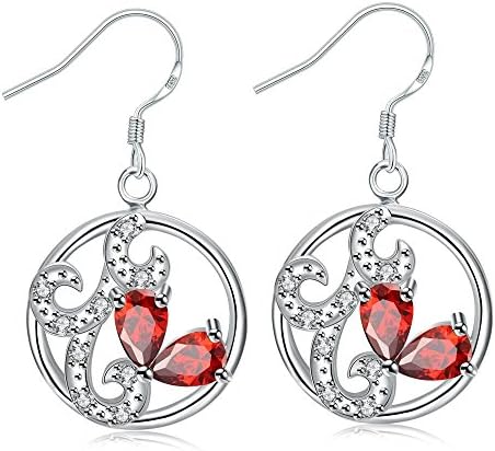 Dezero 925 silver plated The noble art of hollow circular earrings