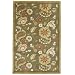 Kitchen & Housewares : AICO 34 Tuscano Green and Gold Rug