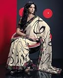 Aishwarya Printed Georgette Saree / Sari fabric for casual wear