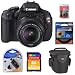 Canon EOS Rebel T3i 18-55mm IS II + Tamrac 3330 Case + Transcend 32GB Class 10 SD Card + Memory Card Reader + 58mm UV Filter + Cleaning Kit