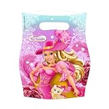 BARBIE AND THE THREE MUSKETEERS : Set of 6 invitations cards + 6 envelopes + 6 gift bags for guests + 72 gifts for guests : marbles, balloons, toys Kermesse, thread for scoubidou, phosphorescent object, etc ... 12 gifts per guest (to be included in packets).