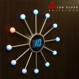 近代的で奇抜なデザイン掛け時計LEDボールクロック