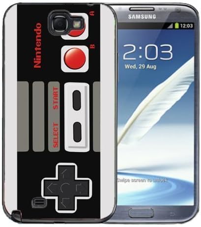 Samsung youll Galaxy Note 2 Black Rubber Silicone/Super Nintendo gifted Controller NES Retro Old materials School SALE you
