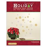 Lot 26 Studio, Glitter Snowflakes, Vinyl Christmas Peel and Stick Instant Holiday Wall Sticker Decals