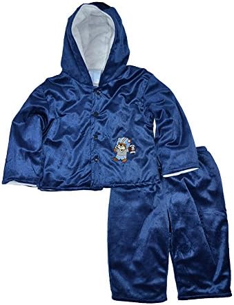 LnLClothing Baby Boy's 2pc Warm Fleece Set 12-24 Months, Navy Blue, 12Months