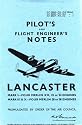 Avro Lancaster 1,111 & X Pilots Notes