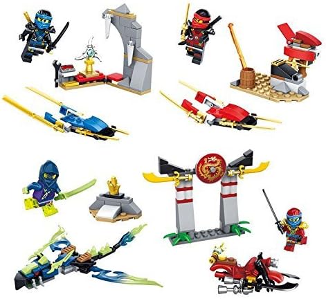 4Set / Size 4.5-5 cm.NinjaMinifigures NinjaMarvelFigures KAI/COLE/JAY/LLOYD BuildingBlocks Without Original Boxes
