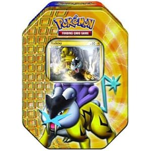 Pokemon HeartGold SoulSilver Fall 2010 Collector Tin Set Raikou Pokemon HeartGold SoulSilver Fall 2010 Collector Tin Set Raikou