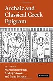 Archaic and Classical Greek Epigram