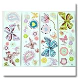 Barbie Butterfly Jumbo Wall Accents Self Stick