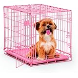 MidWest Single Door Dog iCrate, 24-Inch, Pink
