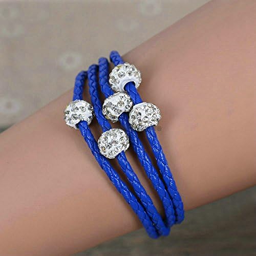 New Brand Crystal MagneticBracelet Women Men Punk PU Leather Wrap Wristband Rhinestone Bracelet Clasp Buckle Cuff Bangle (NBR194)