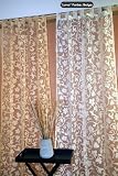 Hochwertiger Schlaufenschal "Luna" in beige NEU Topqualit�t 225x140cm (Gardine, Vorhang)