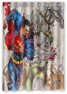 Custom Doomsday-vs-Superman Window Curtains/Drape/Panels/Treatment Polyester Fabric Bedroom Decor 52"X72"