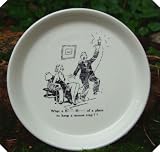 Review Staffordshire  / c1940s Comic Risque Hand Painted Ashtray Mousetrap