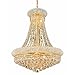 Elegant Lighting Value Primo Collection Chandelier D:24in H:32in Lt:14 Gold Finish (Swarovski Elements Crystals) Gold