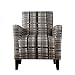 Handy Living 340C-PHS12-032 Belmont Transitional Arm Chair, Gray Hullabaloo Stone Design
