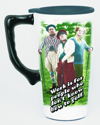 Stooges Golf Travel Mug
