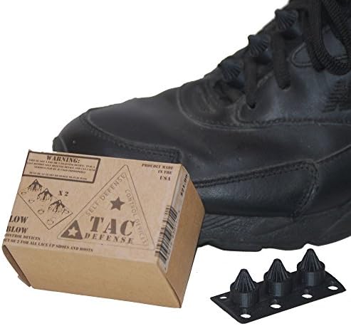 TAC Defense Foot Worn Self Defense Control Device Pair for All Lace-up Shoes Grappling Kick Control Device