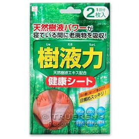 Kokubo JYUEKIRYOKU Japanese Detox Foot Pads - 1 Treatment (1 Pack, 2 Pads) by KOKUBO