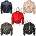 Janisramone Womens Ladies New Ma1 Bomber Vintage Padded Jacket Girls Zip Up Classic Biker Coat