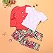 Creazy 1Set Kids Toddler Girls Long Sleeve T-Shirt Tops+Coat+Pants Clothes Outfits (5T)