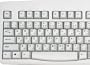 Arabic English Wired PS2 Connection Ivory Off White Computer Keyboard with Black Letters