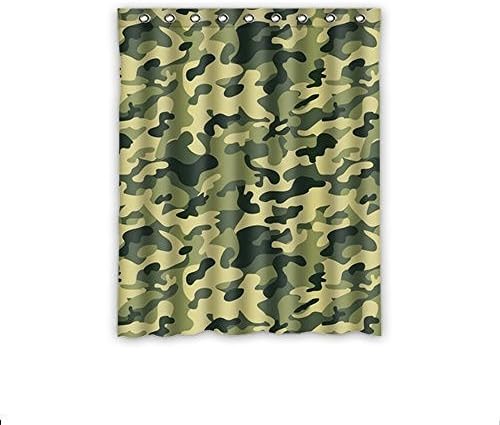 Tall Switch Green window Curtain Custom Camo Waterproof Polyter Bedroom window Curtain 52"W x 84"L