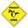 PENGUIN CROSSING - Sign - xing road artic emperor gift