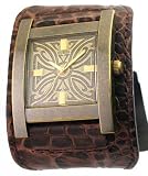 GUESS? Mens W80011G2 Antique Gold Tone Stainless Steel and Brown Leather Watch 51QzD6qCJdL. SL160 GUESS? Mens W80011G2 Antique Gold Tone Stainless Steel and Brown Leather Watch