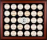 Chicago Cubs Framed 30-Ball Logo Display Case