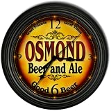 OSMOND 'S Beer and Ale Cascading Pub Wall Clock