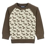 Infant Boys' Cherokee Dog Print Sweater - Chocolate