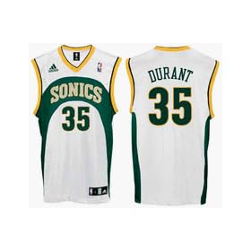 Kevin Durant Seattle Supersonics #35 Replica Adidas NBA Basketball Jersey Kevin Durant Seattle Supersonics #35 Replica Adidas NBA Basketball Jersey (Home White)