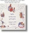 Beatrix Potter Peter Rabbit Birth Sampler Cross Stitch Pattern