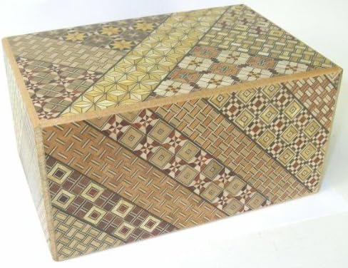 6 Sun 28 +1 Step Yosegi Japanese Puzzle Box