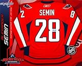Alexander Semin Autographed/Hand Signed Washington Capitals Red Reebok Premier Jersey