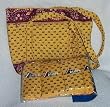 Yellow Print Purse Quilted with 4 Matching Golf Headcovers