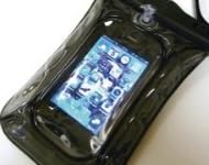 IS03 GalaxyS エクスペリア iPhone 幅広い スマートフォン 対応 防水 ポーチ 【pho-009】 防塵 防水ケース スマートフォンケース スマホケース 防水機能 iPhone4 ケース カバー アウトドア 海 プール お風呂 iPod モバイル 携帯電話 デジカメ も ウォータープルーフ 防水ポーチ (ブラック)