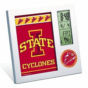 NCAA Iowa State Cyclones Digital Desk Clock