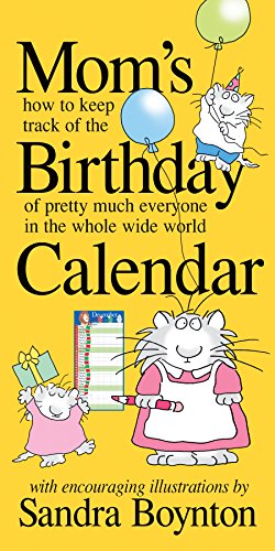 Mom's Birthday Calendar cover