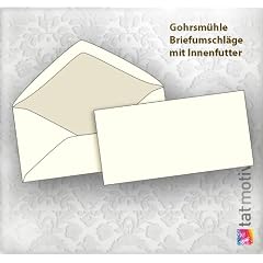 Gohrsm�hle Briefumschl�ge (100 St�ck) DIN lang mit feinem Innenfutter, ohne Fenster von Zanders